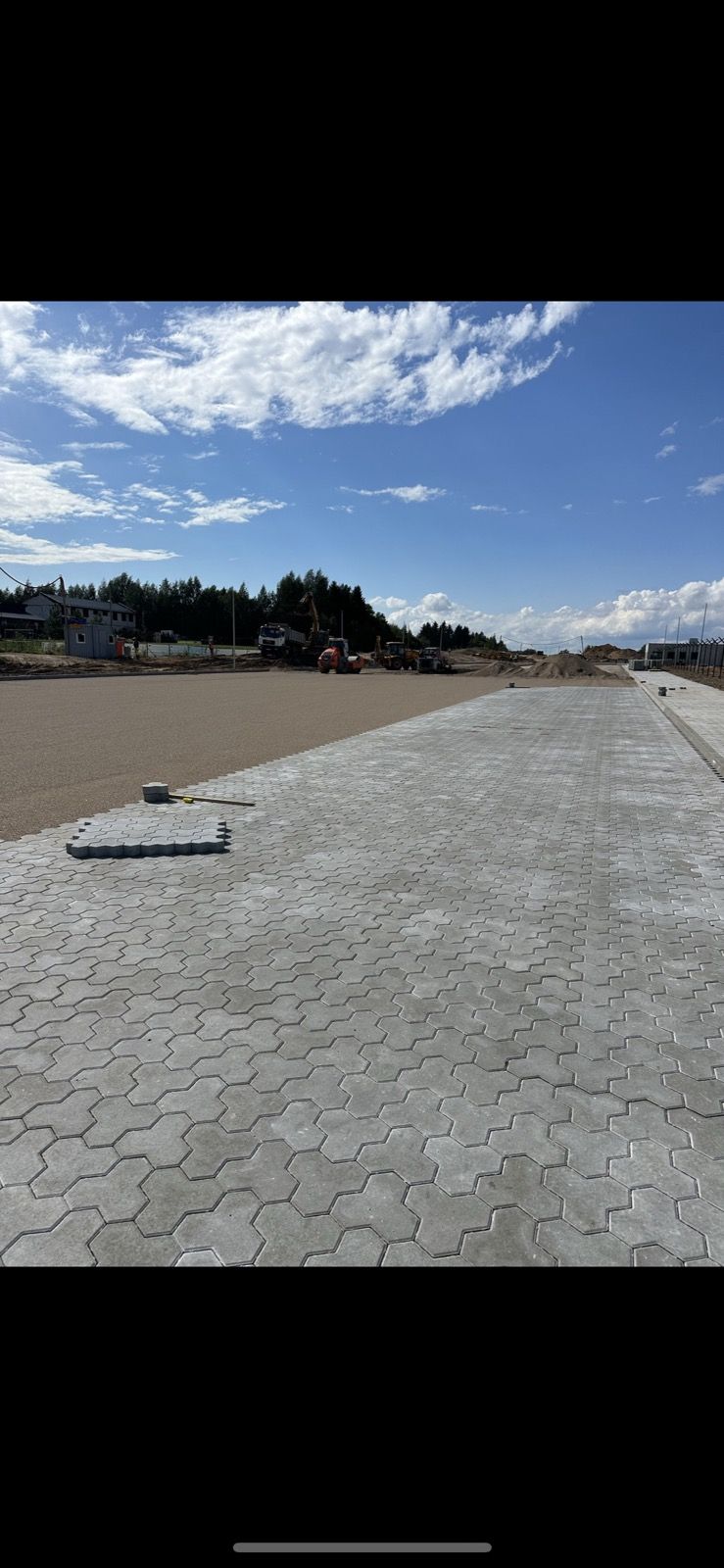 Komercinis interlocking grindinys dideliam plote